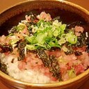 絶品！ねぎとろユッケ(風)丼♪